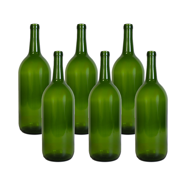 **PICK UP ONLY**     1.5 LITER MAGNUM GREEN CLARET WINE BOTTLES -  6/CASE or EACH