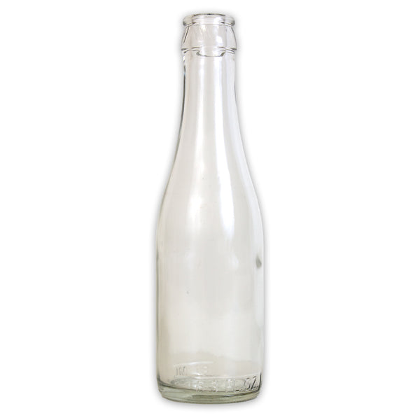 **PICK UP ONLY**      187mL CLEAR CHAMPAGNE BOTTLES CORK OR CROWN FINISH 24/CASE OR EACH