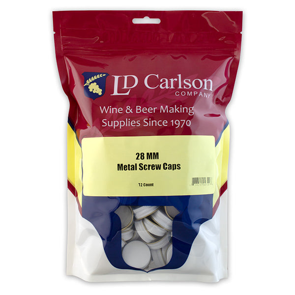 28mm METAL SCREW CAPS (FOR WINE BOTTLES)
