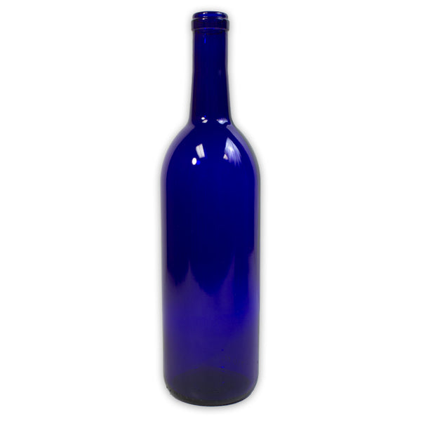 **PICK UP ONLY**  750ML BORDEAUX 5TH COBALT BLUE BOTTLES CORK FINISH 12/CASE or EACH