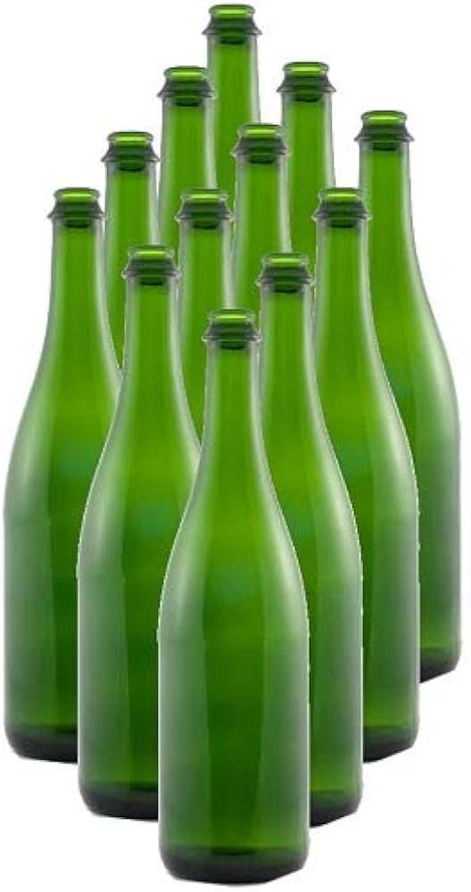 **PICK UP ONLY**   750mL CHAMPAGNE GREEN WINE BOTTLES 12/CASE OR EACH