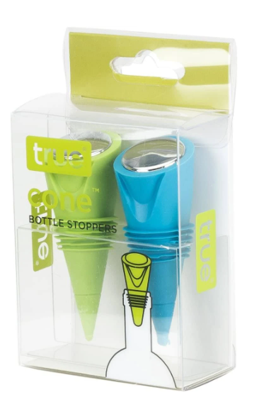 Bottle Stopper - Cone-shaped by True (2pk)