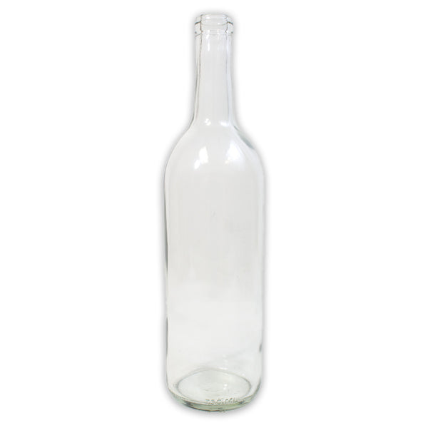 **PICK UP ONLY**  750mL CLEAR BORDEAUX FLAT BOTTOM BOTTLES 12/CASE OR EACH