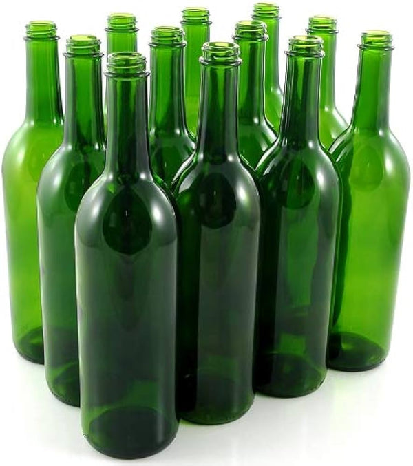**PICK UP ONLY**   750mL SCREW TOP GREEN CLARET WINE BOTTLES 12/CASE OR EACH