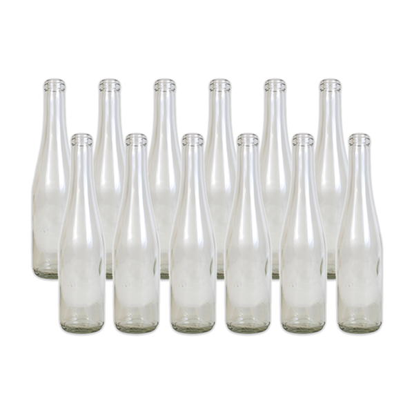 **PICK UP ONLY**    375mL CLEAR RENANA STYLE BURG BOTTLES CORK FINISH 12/CASE or EACH