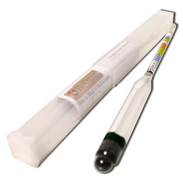 HYDROMETER - TRIPLE SCALE WITH HARD PACK CASE
