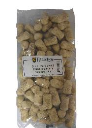 9 X 1 1/2 FIRST QUALITY STRAIGHT WINE CORKS 38 X 23mm